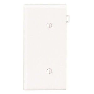 Leviton PSE14-W Wall Plate, Sectional Blank Strap Mount, White