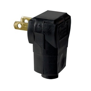 Leviton 101AN Connectors, BR Plug Agl 2Po 2Wi Non-Polar, 15A125V