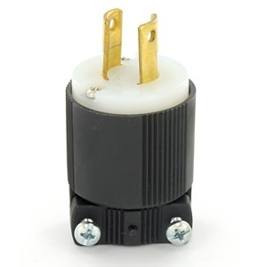 Leviton 7102-NP Connectors, EB Non-Polarized Plug 2P2W L2-20P, 20A-250V