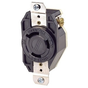 Leviton 2650 Turnlok GCM Plug, 3-Wire, 15A, 250V