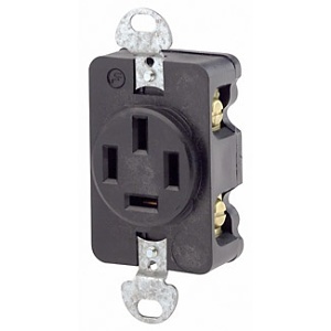 Leviton 7250-FR Non-CSA Power Box, 20A, Black