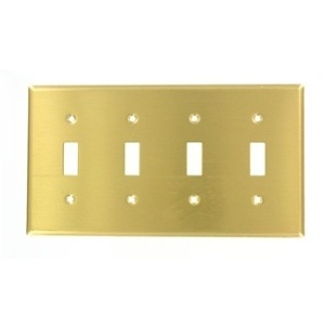Leviton 81012 Faceplates and Mounting Boxes, Satin Finish, Standard Size