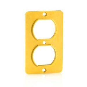 Leviton 3051-Y Single-Gang Standard Coverplate, Yellow