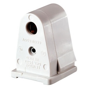 Leviton 2537 Slimline Base Single-Pin Fluorescent Lampholder 1.31″ White