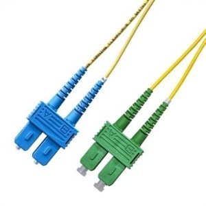 Lynn Electronics D-SA2SU2-SR2-003M SC/PC-SC/APC Single-mode Duplex Patch Cable, 3m (9.9')