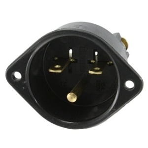 Leviton 5240 Motor Base Inlet, 2-Pole 3-Wire