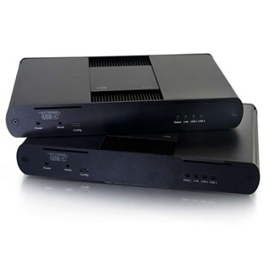 C2G CG29523 4-Port USB 3.1 over CAT6a Extender, Black