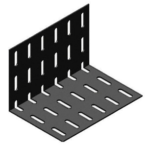 Hubbell HBTEBBL Wire Basket Overhead Tray, Electrical Box Bracket, Black