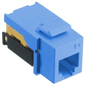 Hubbell NSJUB netSELECT USOC Keystone Jack, Blue