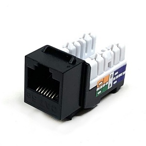 Dynacom 10605K-BK  KwikJack CAT5E HD Data Keystone Jack, Black
