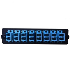 Lynn Electronics FPP-AD-LU2-08 Fiber Optic Patch Panel with 8 Duplex LC/UPC Singlemode Connectors