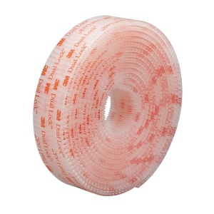 3M SJ3560 Dual Lock Reclosable Fastener, Clear, 1in x 50yd