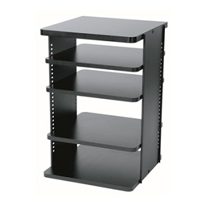 Middle Atlantic ASR-36 Slide-Out and Rotating 5-Shelf System, 36" Height, Black