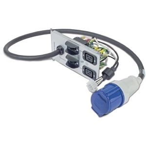 APC SYPD10 Power Connector, Backplate Kit with (2) LEC320 C19 and (1)LEC 60309
