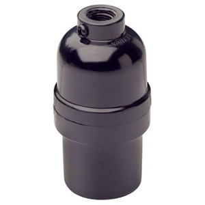 Leviton 195080 Medium Base Complete, Phenolic Shell Incandescent Lampholder