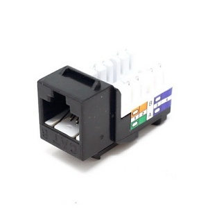 Dynacom 10606K-BK CAT6 Data KwikJack, Black