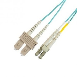Lynn Electronics D-L2S2-3R2-002M Multimode OM3 Patch Cable, Duplex LC to LC, 2m