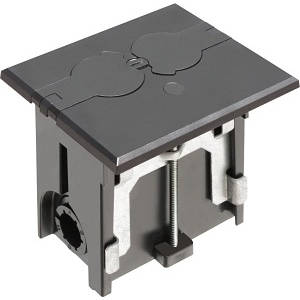 Arlington FLBAF101BL Black Floor Box - Flip