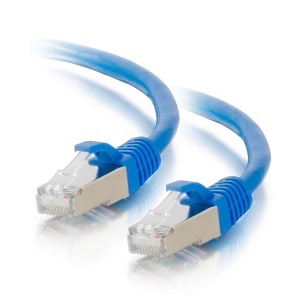 C2G CG-27271 CAT5E Snagless Shielded (STP) Ethernet Network Patch Cable, 50' (15.2m), Blue