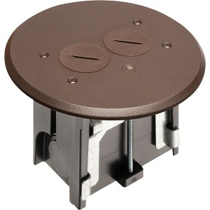 Arlington FLBAR101BR Adjustable Floor Box, Brown