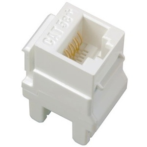 Pass & Seymour AC5ERJ45W1 RJ45 CAT5e Keystone Insert, White