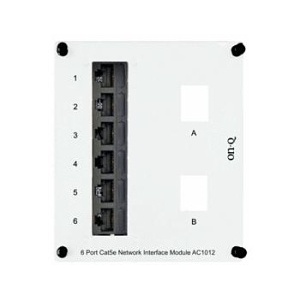 On-Q AC1012 CAT5e Network Interface Module, 6-Port