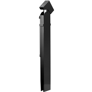 Leviton 1BH42-1E Power Pedestal Kit, Standard Hinge, Direct Bury, Black
