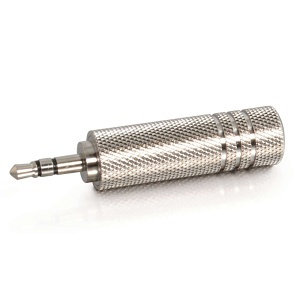 C2G CG40636 3.5mm Stereo Male to 6.3mm (1/4") Stereo Female Adapter