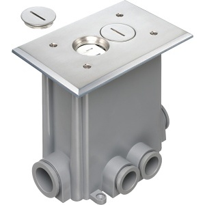 Arlington FLBC101NL Concrete Floor Boxes with Metallic Covers