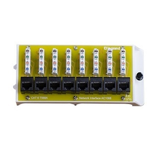Ortronics AC1068 8-Port CAT6 Network Interface Module