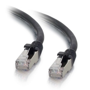 C2G CG-00816 CAT6 Snagless Shielded (STP) Ethernet Network Patch Cable, 9' (2.7m), Black