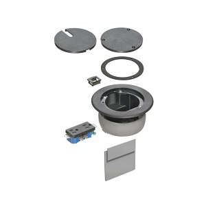 Arlington FLBC4560DBL IN BOX Cover Kit for Receptacles and Low Voltage Keystones in New Concrete