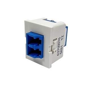 Ortronics 63700076 Tracjack LC Connector Adapter, Duplex, Blue Adapter