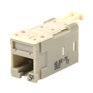 Ortronics HDJ5E-78 Keystone Jack, HDJACK CAT5E CLARITY T568A/B, Dark Grey