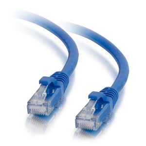 C2G CG-15212 CAT5E Snagless Unshielded (UTP) Ethernet Network Patch Cable, 25' (7.6m), Blue