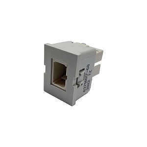 Ortronics 63700017-68 TracJack Module, SC, DX, Beige Adapter, Light Gray Housing