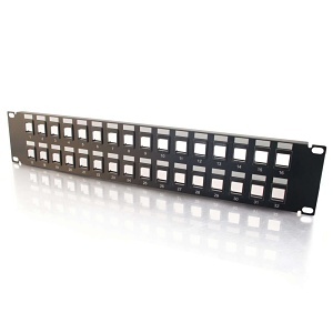 C2G CG-03860 32-Port Blank Keystone/Multimedia Patch Panel