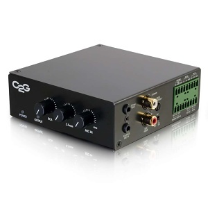 C2G CG40881 25/70V 50W Audio Amplifier, Plenum Rated, Black
