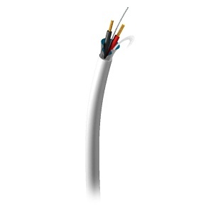 C2G CG29203 Bulk 18 AWG Plenum Shielded Speaker Wire, 25' (7.6m), White
