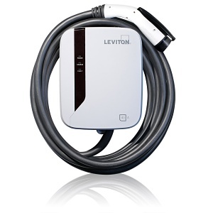 Leviton EVR40-B2C 40A Level Electric Vehicle Charging Station, 25' Cable