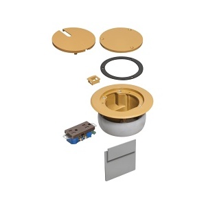 Arlington FLBC4560DCA Recessed Caramel Faceplate and Mounting Box