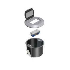 Arlington FLBR6500GY Round Plastic Box, Green