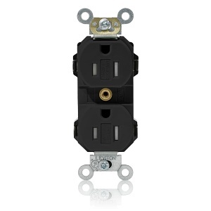 Leviton MT562-SE Lev-Lok Duplex Receptacle Outlet, 15A, 125V