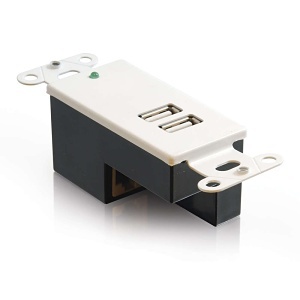C2G CG-29345 2-Port USB 1.1 OverCat5 Superbooster ExtenderWall Plate Receiver