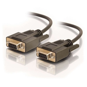 C2G CG52038 DB9 F/F Serial RS232 Null Modem Cable, 6'