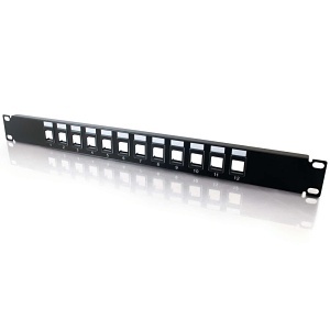 C2G CG03857 12-Port Blank Keystone / Multimedia Patch Panel