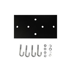 Ortronics JP0606B Junction Plate for 3" Uprights, 6" Wide Cable Runway, Black