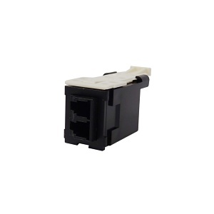 Ortronics HDFM-FLC2CH-00 ADPT Fiber HDJ LC Adapter, 1-Pack, Black