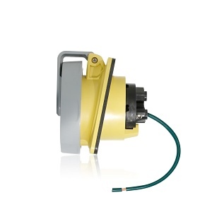 Leviton 320R4WLEV LEV Series IEC Pin and Sleeve Receptacle