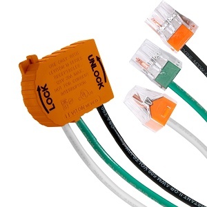 Leviton MSTWL-WIG Lev-Lok Wiring Module, 20A, 125V, Orange